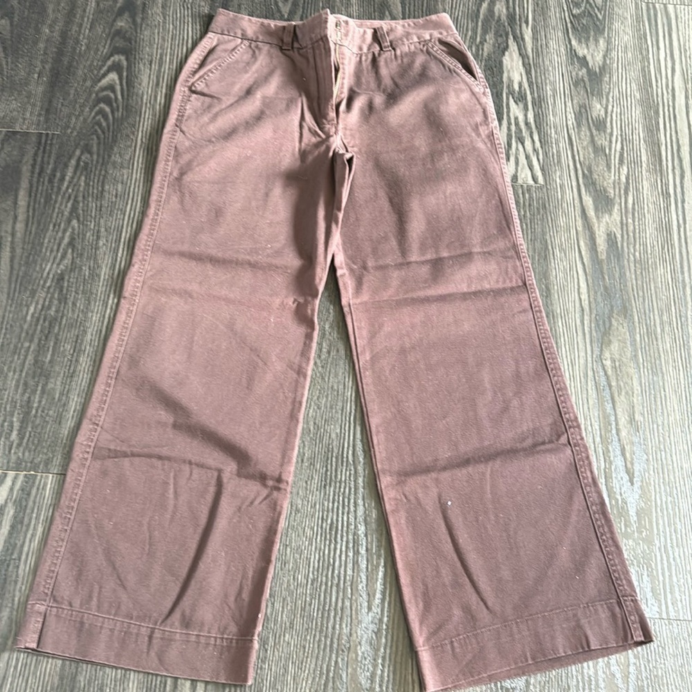 🍍L.LBEAN WIDE LEG-pockets-sz 10-rise 10”🍍28” inseam🍍C-1